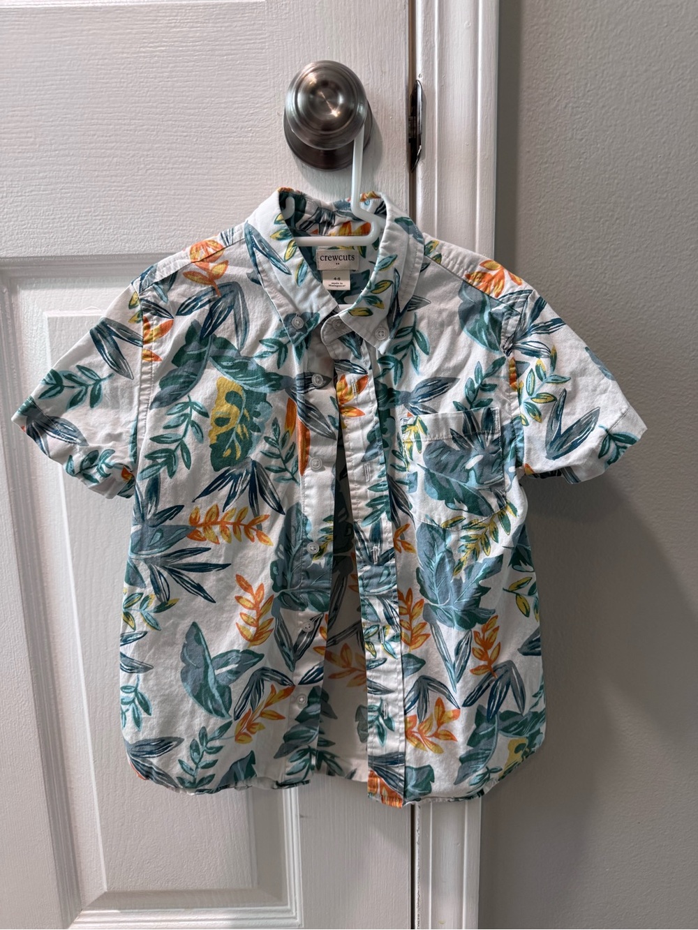 Crew cuts size 4-5 short sleeve button up